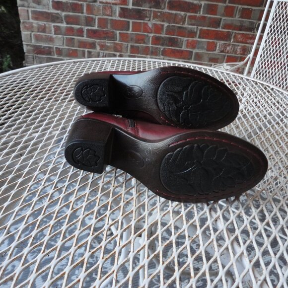 BOC Born Concepts Women's Burgundy Red Ankle Zipper boots Size 7 - Picture 6 of 8